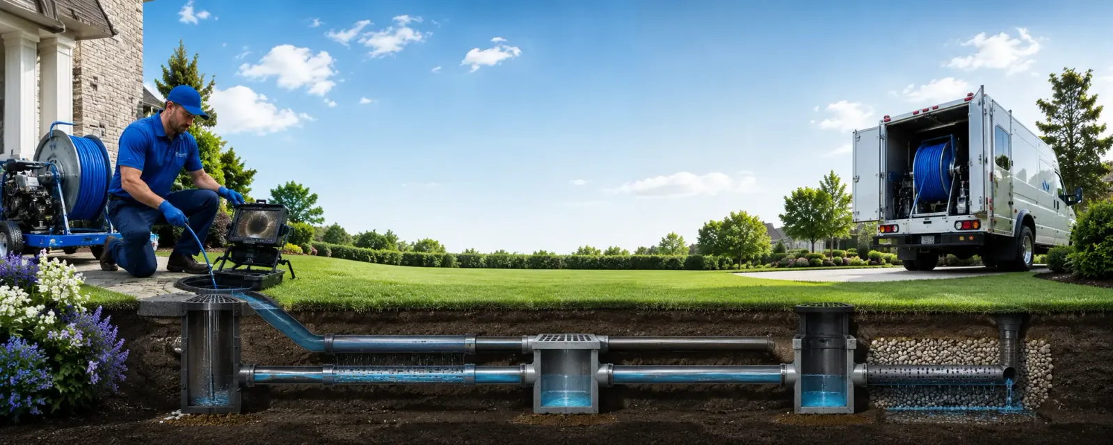 Outdoor drain cleaning information for Lexington, OK